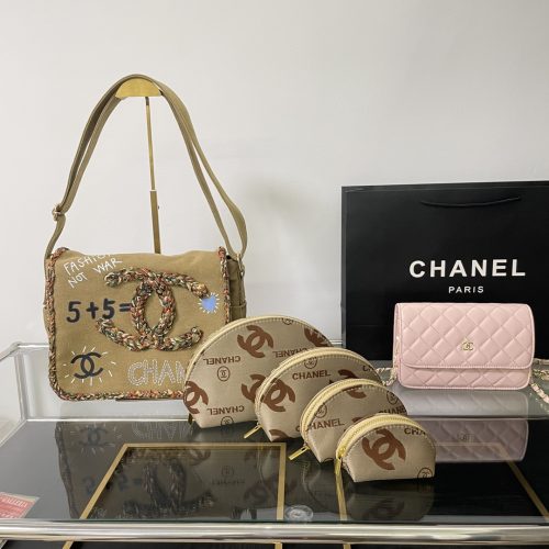 Chanel canvas crossbody bag