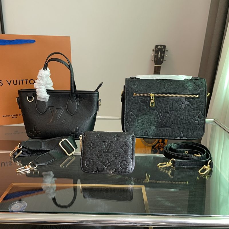 Louis Vuitton embossed messenger bag