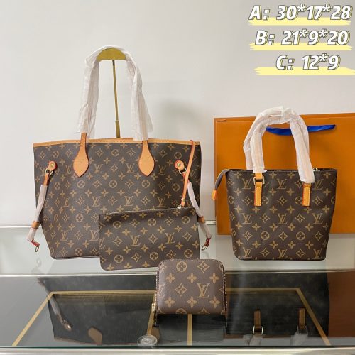 Louis Vuitton yellow leather shopping bag