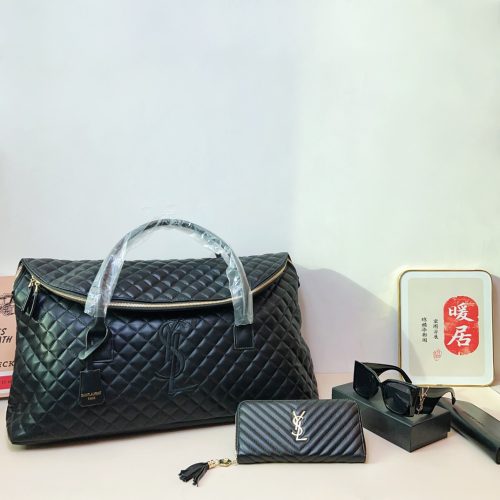 Shopping bag + sunglasses + wallet 3-piece set