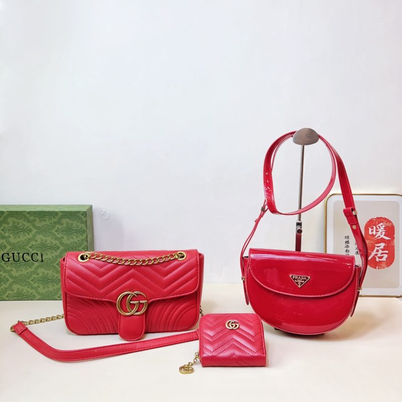 Chain crossbody bag + armpit crossbody bag + card holder