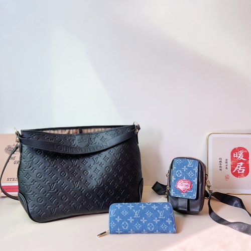 Shopping bag + mobile phone bag + wallet 3-piece set