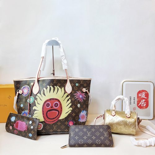 Shopping bag + pillow bag + wallet 3-piece set